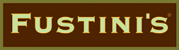 Fustini's logo, which is the company name in green inside a brown box with a green border.